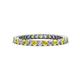 1 - Tiffany 2.00 mm Yellow Sapphire and Lab Grown Diamond Eternity Band 