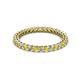 3 - Tiffany 2.00 mm Yellow Sapphire and Lab Grown Diamond Eternity Band 