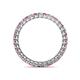 5 - Tiffany 2.00 mm Pink Sapphire and Lab Grown Diamond Eternity Band 