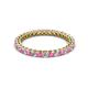 3 - Tiffany 2.00 mm Pink Sapphire and Lab Grown Diamond Eternity Band 