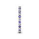 6 - Tiffany 2.00 mm Tanzanite and Lab Grown Diamond Eternity Band 