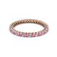 3 - Tiffany 2.00 mm Pink Tourmaline and Lab Grown Diamond Eternity Band 