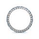 5 - Tiffany 2.00 mm Blue Topaz and Lab Grown Diamond Eternity Band 