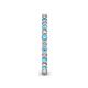 6 - Tiffany 2.00 mm Blue Topaz and Lab Grown Diamond Eternity Band 