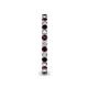 6 - Tiffany 2.00 mm Red Garnet and Lab Grown Diamond Eternity Band 