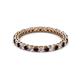 3 - Tiffany 2.00 mm Red Garnet and Lab Grown Diamond Eternity Band 