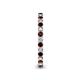 6 - Tiffany 2.00 mm Red Garnet and Lab Grown Diamond Eternity Band 