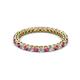 3 - Tiffany 2.00 mm Rhodolite Garnet and Lab Grown Diamond Eternity Band 