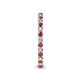 6 - Tiffany 2.00 mm Rhodolite Garnet and Lab Grown Diamond Eternity Band 