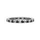 1 - Tiffany 2.00 mm Black and White Lab Grown Diamond Eternity Band 