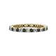1 - Tiffany 2.00 mm Black and White Lab Grown Diamond Eternity Band 