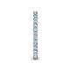 6 - Tiffany 2.00 mm Aquamarine and Lab Grown Diamond Eternity Band 