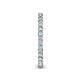 6 - Tiffany 2.00 mm Aquamarine and Lab Grown Diamond Eternity Band 