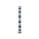 6 - Tiffany 2.00 mm Blue and White Lab Grown Diamond Eternity Band 