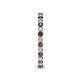 6 - Tiffany 2.00 mm Smoky Quartz and Lab Grown Diamond Eternity Band 