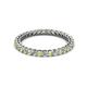 3 - Tiffany 2.00 mm Peridot and Lab Grown Diamond Eternity Band 