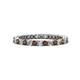 1 - Tiffany 2.00 mm Smoky Quartz and Lab Grown Diamond Eternity Band 