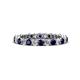 1 - Tiffany 2.40 mm Blue Sapphire and Lab Grown Diamond Eternity Band 