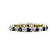 1 - Tiffany 2.40 mm Blue Sapphire and Lab Grown Diamond Eternity Band 