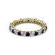 2 - Tiffany 2.40 mm Blue Sapphire and Lab Grown Diamond Eternity Band 