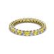 2 - Tiffany 2.40 mm Yellow Sapphire and Lab Grown Diamond Eternity Band 