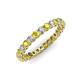 3 - Tiffany 2.40 mm Yellow Sapphire and Lab Grown Diamond Eternity Band 