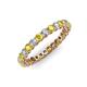 3 - Tiffany 2.40 mm Yellow Sapphire and Lab Grown Diamond Eternity Band 