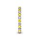 5 - Tiffany 2.40 mm Yellow Sapphire and Lab Grown Diamond Eternity Band 