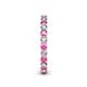 5 - Tiffany 2.40 mm Pink Sapphire and Lab Grown Diamond Eternity Band 