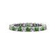 1 - Tiffany 2.40 mm Green Garnet and Lab Grown Diamond Eternity Band 