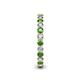5 - Tiffany 2.40 mm Green Garnet and Lab Grown Diamond Eternity Band 