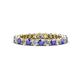 1 - Tiffany 2.40 mm Tanzanite and Lab Grown Diamond Eternity Band 