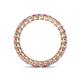 4 - Tiffany 2.40 mm Pink Tourmaline and Lab Grown Diamond Eternity Band 