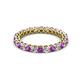 2 - Tiffany 2.40 mm Amethyst and Lab Grown Diamond Eternity Band 