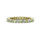 1 - Tiffany 2.40 mm Peridot and Lab Grown Diamond Eternity Band 