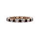 1 - Tiffany 2.40 mm Red Garnet and Lab Grown Diamond Eternity Band 