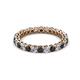 2 - Tiffany 2.40 mm Black and White Lab Grown Diamond Eternity Band 