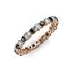 3 - Tiffany 2.40 mm Black and White Lab Grown Diamond Eternity Band 