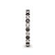 5 - Tiffany 2.40 mm Black and White Lab Grown Diamond Eternity Band 