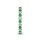 5 - Tiffany 2.40 mm Emerald and Lab Grown Diamond Eternity Band 