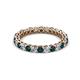2 - Tiffany 2.40 mm London Blue Topaz and Lab Grown Diamond Eternity Band 