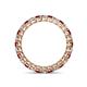 4 - Tiffany 2.40 mm Ruby and Lab Grown Diamond Eternity Band 
