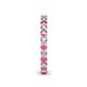 5 - Tiffany 2.40 mm Pink Sapphire and Lab Grown Diamond Eternity Band 