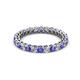 2 - Tiffany 2.40 mm Tanzanite and Lab Grown Diamond Eternity Band 