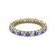 2 - Tiffany 2.40 mm Tanzanite and Lab Grown Diamond Eternity Band 