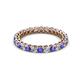 2 - Tiffany 2.40 mm Tanzanite and Lab Grown Diamond Eternity Band 