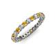 3 - Tiffany 2.40 mm Citrine and Lab Grown Diamond Eternity Band 
