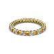 2 - Tiffany 2.40 mm Citrine and Lab Grown Diamond Eternity Band 