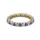 2 - Tiffany 2.40 mm Iolite and Lab Grown Diamond Eternity Band 