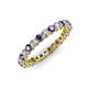 3 - Tiffany 2.40 mm Iolite and Lab Grown Diamond Eternity Band 